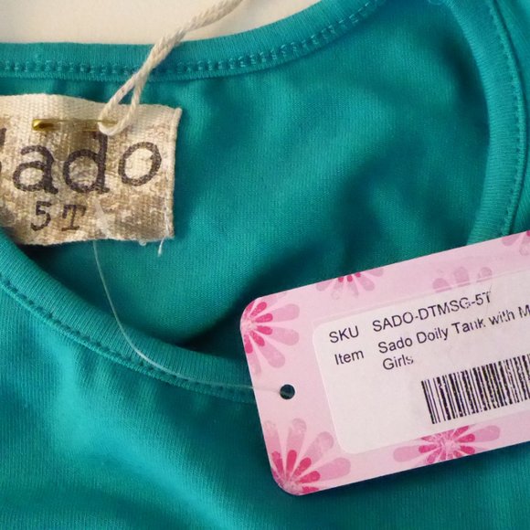 Sado La Bella Flora Girl's 5T Doily Tank with Maxi Skirt Outfit Set - Picture 5 of 7